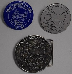 Rocky Mountain Venture Touring Belt Buckle and pins from 1983