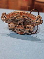 Harley-Davidson 2004 Eagle Bar & Shield Belt Buckle Silver 230669 Biker Mens