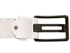 Redbridge Herren Gürtel Echtleder Ledergürtel Leder Belt Premium Breit Weiß