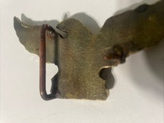 Vintage Eagle Belt Buckle Brass Biker Western Americana Unbranded