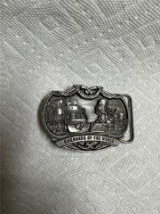 RailRoads of the World Belt Buckle, Buckles of America BA-220
