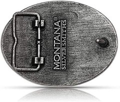 Montana Silversmiths Longhorn Collection Western Attitude Belt Buckle