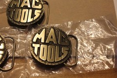 MAC Tools Round Brass Belt Buckle, Great American Buckle, Lmtd Edition, Lot of 3