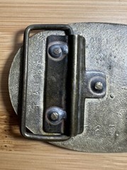 Locomotive 999 Solid Brass Belt Buckle Railroad Engine Train – Beautiful Patina