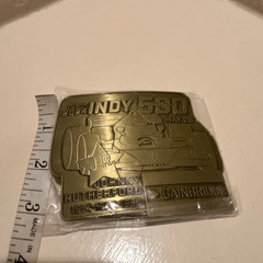 Indy 500 Pit Badge Belt Buckle 2024 Limited Edition Bronze Johnny Rutherford