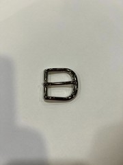 Solid Brass Polished Nickel Belt Buckle Made in Italy Fits 1.18&Prime; Belt Strap