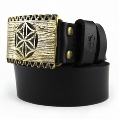 Brass belt buckle Engraved, Slavic sign, Ukrainian carvings style belt buckle