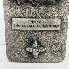 Vintage Men&rsquo;s Belt Buckle F-15 Eagle Aircraft Pewter The Buckle Connection 1977