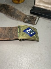 Vintage Rare 1940s 1950s John Marshall Cadet Corps Richmond VA Belt Buckle
