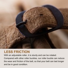 Metal Roller Buckle, 4Pcs 0.75&Prime; Square Single Prong Belt Buckle, Light Gold