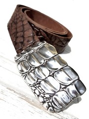 Croc Belt Buckle Buckle Reptile Crocodile Ornament Lily Interchangeable Buckle 4cm