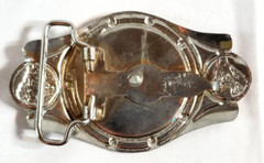 VTG 1970 Imperial Hebillas Belt Buckle Mexico Western Rodeo Horse Bucking Bronco