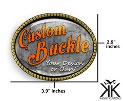 Custom Belt Buckle – Personalized Image Design Handmade Artisan Belt Buckle