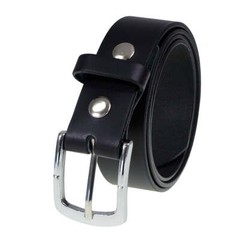 Milwaukee Leather MP7114 Men&rsquo;s Light Black Genuine Leather Belt with Interchange