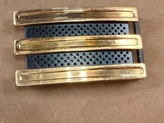 Adidas Golf 3 Stripe Gold & Black Color – Trophy Award Style Belt Buckle