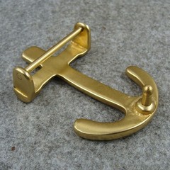 Solid Brass “ Anchor ” Men&rsquo;s Tongue Pin Belt Buckle for 1.5“ Belt / Belt Buckles