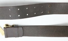 Vintage AC/DC Belt Buckle and Leather Belt