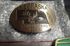 7-TOTAL BUCKLES BOW HUNTERS BELT BUCKLES MARKED #25 KEY CHAIN TOURQUOISE & USAF