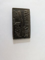 Winchester Silver Metal Western Belt Buckle Mens Fits 1.5in Belt