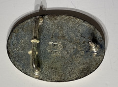 Justin Silver Mexico Bull Rider Belt Buckle