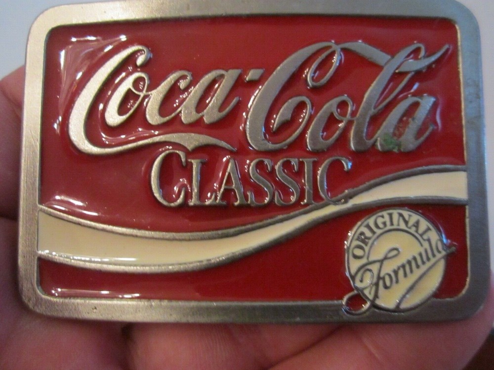 VINTAGE COCA COLA CLASSIC ORIGINAL FORMULA BELT BUCKLE – GW-17