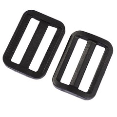 Travel Plastic Adjustable Backpack Glide Buckle Black 25mm Strap Width 8pcs