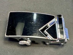 Retro Black Slide Ratchet Belt Replacement Belt Buckle