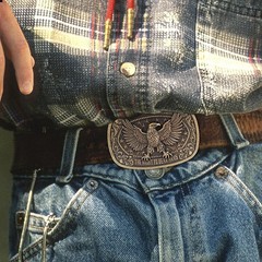 Bronze Eagle Cowboy Belt Buckle – Celebrate American Heritage with Style
