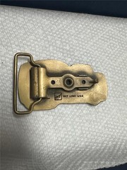 Vintage R M Cement Mixer Truck Belt Buckle by Hit Line USA