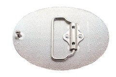 Men Silver Metal Belt Buckle Western Cowboy Texas State Lone Star Oval Jean Pant