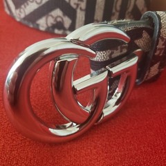 Gucci Interlocking G Belt Caleido Print GG Coated Buckle Canvas Size 50/125