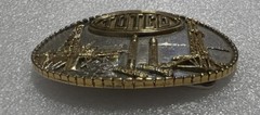 1981 TOTCO COMPANY BELT BUCKLE – HEAVY BRASS – VTG New Unused Offshore Plated