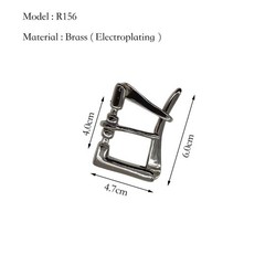Solid Brass High End Casual Belt Buckle 40mm Pin Buckle Quick Release Accessory