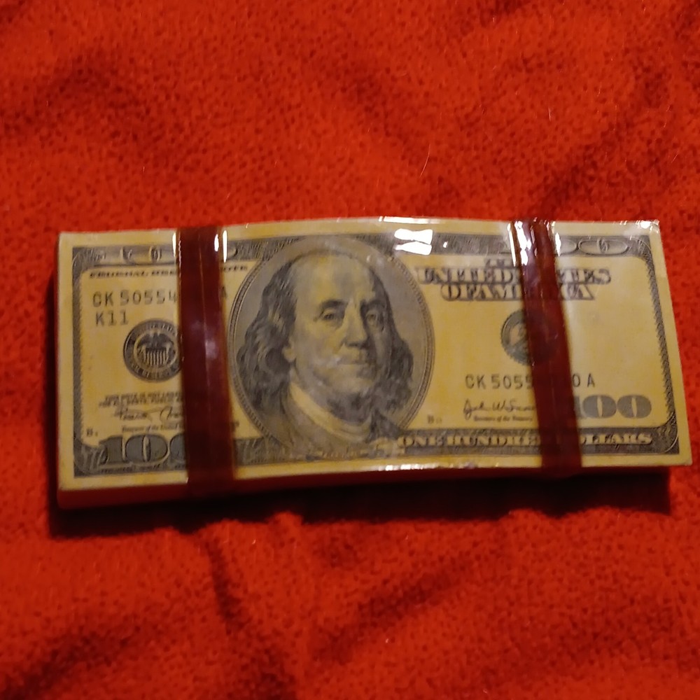 Men&rsquo;s $100 Bill Money Design Metal Belt Buckle, Multicolor, Fits 1.5 in Belt