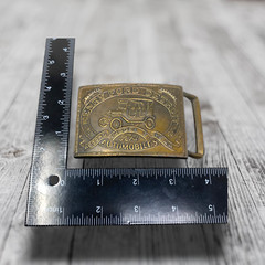 Vintage Ford Motor Company Model T Detroit Automobile Belt Buckle