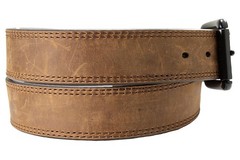 ARIAT Men&rsquo;s Perforated Leather Belt, Roller Buckle, Brown, 36 36, Brown