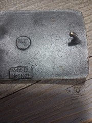 INGERSOLL RAND BELT BUCKLE CONSTRUCTION EQUIPMENT APC SOLID BRONZE ROLLER PAVER.