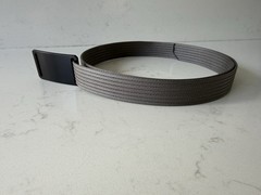 Grip6 Black Buckle w/ Gray 1” Wide Tactical Nylon Belt – 38&Prime; Long