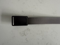 Grip6 Black Buckle w/ Gray 1” Wide Tactical Nylon Belt – 38&Prime; Long