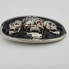 Pirate Skulls with Chain Belt Buckle