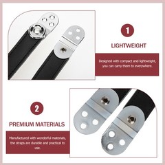 1 Set Universal Durable Cowhide Bellows Buckle with Steel for Accordion Fittings