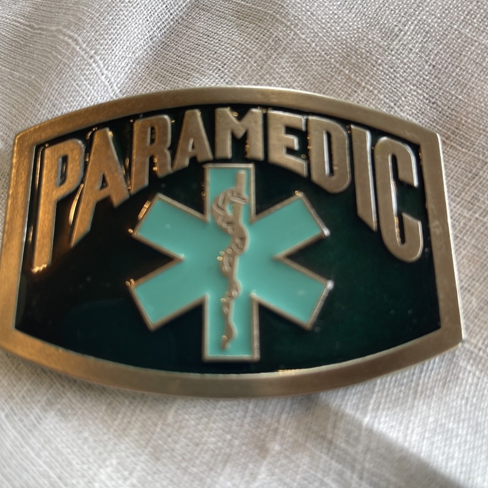 Paramedic Enameled Belt Buckle