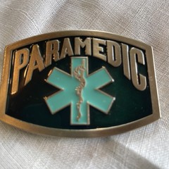Paramedic Enameled Belt Buckle