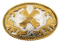 INITIAL X LETTER x MEN WOMEN RODEO REALLY COWBOY STYLE GOLD METAL BELT BUCKLE