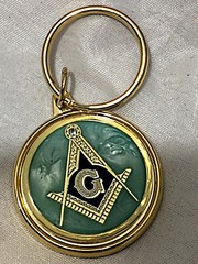 Masonic 3 piece set, belt buckle, bolo and money clip