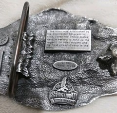 Vintage U.S. 🚢NAVY🚢 Pewter Belt Buckle SISKIYOU BUCKLE CO. Oregon, USA 1987