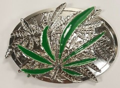oker brand belt buckle marijuana green new belt buckle