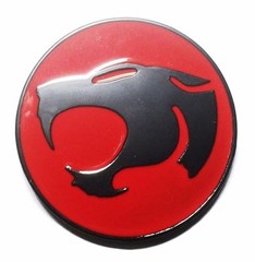 Thundercats Silver and Red Metal/Enamel Belt Buckle