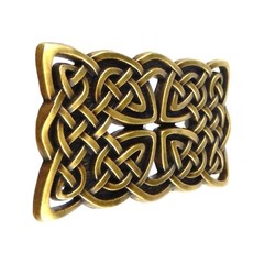 Men&rsquo;s Celtic Knots Cross Belt Buckle Antique Bronze Tone Fits 1.5 inch Belts