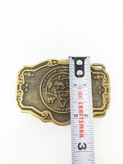 New Salem North Dakota 1883 -1983 Centennial Belt Buckle Hit Line Brass 100 Year